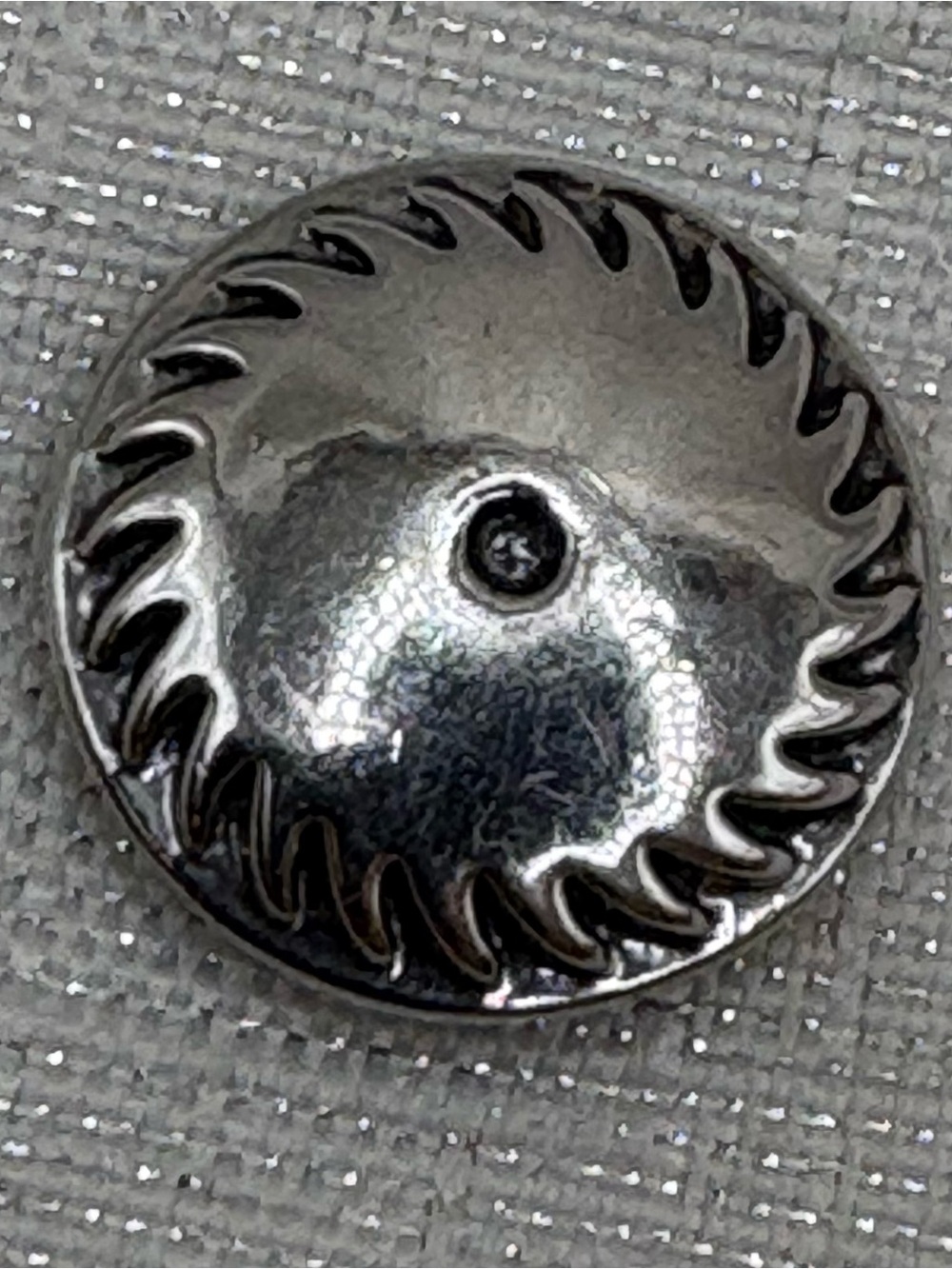 SAW BLADE - Ginger Snaps & Co. Snap Button Charm - 18mm/20mm